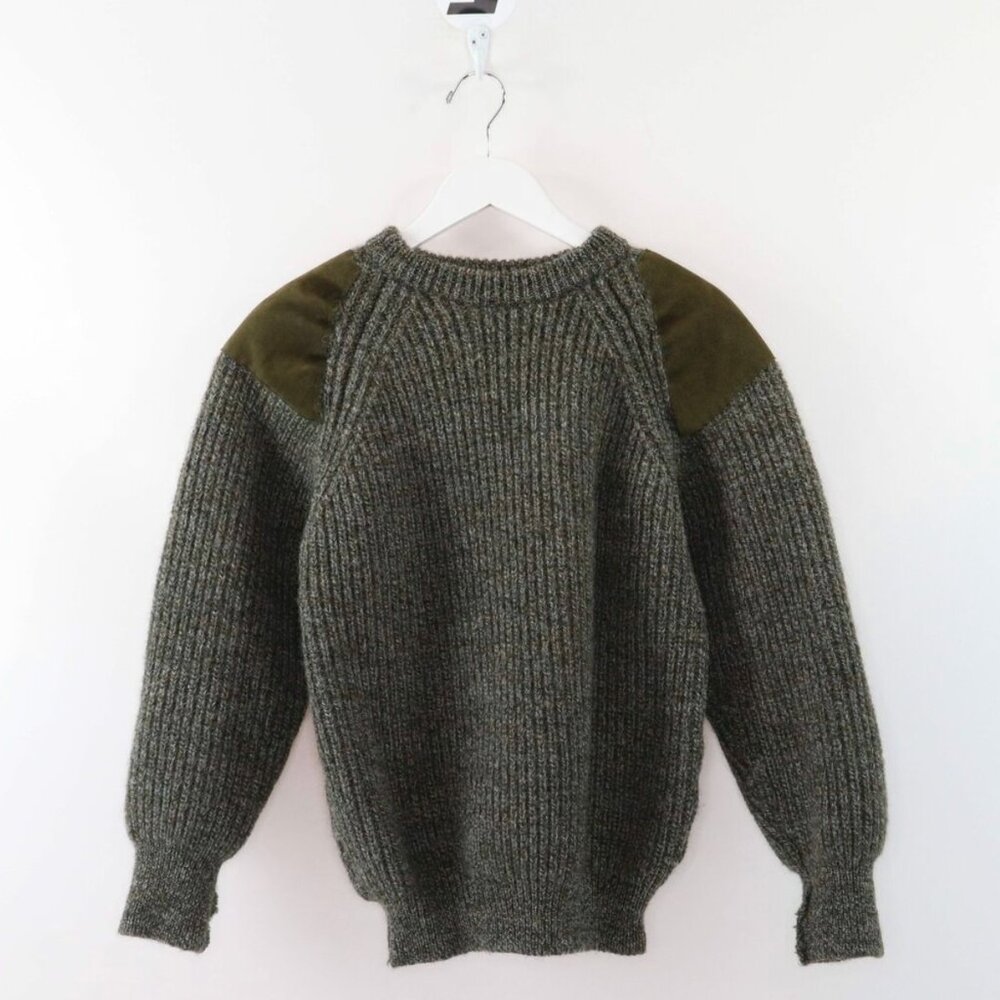 Vintage Glencroft Wool & Tweed Knitted Sweater - XL